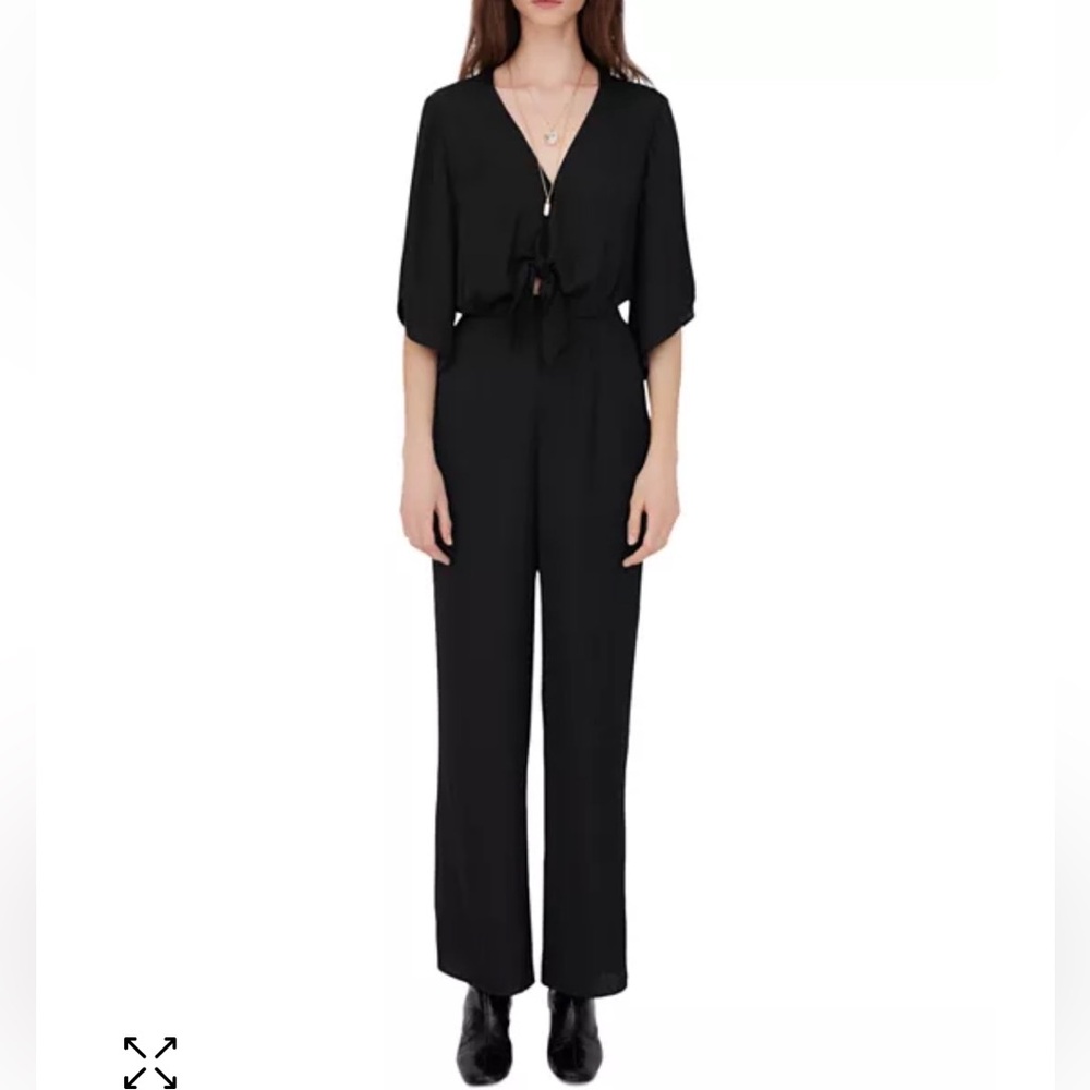 Maje Pasham Tie Front Jumpsuit